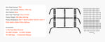 SucceBuy Overland Truck Bed Rack 49.2-67.9 in Width  Rack w/ Sidebar 900 lbs Static Capacity Duty Steel  w/Tacoma/Gladiator JT