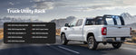 SucceBuy Overland Truck Bed Rack 49.2-67.9 in Width  Rack w/ Sidebar 900 lbs Static Capacity Duty Steel  w/Tacoma/Gladiator JT