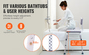 Load image into Gallery viewer, Amocart Tub Transfer Bench for Bathtub Shower Seats Lightweight Shower Bench with Non-Slip Bath Seats with Armrest and Backrest
