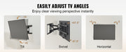 Charger l'image dans la visionneuse de galerie, SucceBuy Support TV Mural Orientable et Inclinable pour TV de 26 à 90 pouces avec Bras Articulés et Réglage Horizontal
