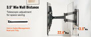 Charger l'image dans la visionneuse de galerie, SucceBuy Support TV Mural Orientable et Inclinable pour TV de 26 à 90 pouces avec Bras Articulés et Réglage Horizontal
