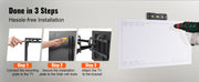 Charger l'image dans la visionneuse de galerie, SucceBuy Support TV Mural Orientable et Inclinable pour TV de 26 à 90 pouces avec Bras Articulés et Réglage Horizontal
