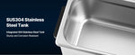Amocart 6L 10L 15L 30L Ultrasonic Cleaner Stainless Steel Ultrasonic Cleaning Bath Machine for Watches Razors Jewelry Coins