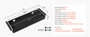 Bild in Galerie-Viewer laden, Amocart 13in/22in Under Desk Drawer Slide Out Desktop Storage Box Mounted Pullout Undertable Drawer Organizer for Office Home
