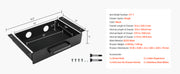 Bild in Galerie-Viewer laden, SucceBuy 13in/22in Under Desk Drawer Slide Out Desktop Storage Box Mounted Pullout Undertable Drawer Organizer for Office Home
