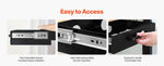 Amocart 13in/22in Under Desk Drawer Slide Out Desktop Storage Box Mounted Pullout Undertable Drawer Organizer for Office Home