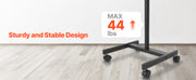 Bild in Galerie-Viewer laden, Amocart Rolling TV Stand Mobile TV Cart Suit for Various Sizes TV Portable TV Stand with Wheels for Living Room Bedroom Office

