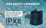 Bild in Galerie-Viewer laden, Amocart Utility Pump 1/3HP 2450GPH High Flow 30ft Head Sump Pump Submersible Water Pump 10ft Long Power Cord for Draining Water
