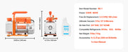 Load image into Gallery viewer, Amocart 3.5CFM 180W 1 Stage or 5CFM 375W / 7CFM 550W 2 Stage HVAC Rotary Vane AC Vacuum Pump, for R134a R22 R410a Systems Use
