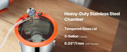 Bild in Galerie-Viewer laden, SucceBuy 3.5 CFM Single Stage Pump &amp; 3 Gallon Vacuum Chamber Degassing Chamber Kit for Stabilizing Wood Degassing Silicone Resin
