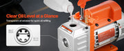 Load image into Gallery viewer, Amocart 3.5CFM 180W 1 Stage or 5CFM 375W / 7CFM 550W 2 Stage HVAC Rotary Vane AC Vacuum Pump, for R134a R22 R410a Systems Use
