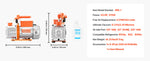 Amocart 3.5CFM 180W 1 Stage or 5CFM 375W / 7CFM 550W 2 Stage HVAC Rotary Vane AC Vacuum Pump, for R134a R22 R410a Systems Use