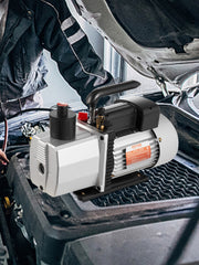 Charger l'image dans la visionneuse de galerie, Amocart 8CFM 2Stage Rotary Vane Professional Vacuum Pump (15Micron 3/4HP 1/4"flare 3/8 SAE 1/2"ACME inlet) for Air Conditioning
