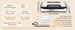 Amocart 90Kpa 130W Vacuum Sealer Food Packaging Machine with Free 10pcs Vacuum bags for Household Kitchen Vacuum Food Sealing