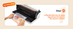 Amocart Commercial Vacuum Sealer Machine Multifunction Automatic Food Packaging with Bag Roll Storage Cutter for Home Kitchen