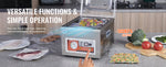 Amocart Food Vacuum Packing Machine DZ-260A Commercial Chamber Vacuum Sealer Kitchen Meat Packaging Food Saver Sealing Machine