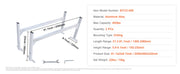 Load image into Gallery viewer, Amocart Van Roof Ladder Rack 2Bars Aluminum Alloy Roof Ladder Racks 400 LBS Capacity Rain-Gutter Roof Rack for Van CargoTrailer
