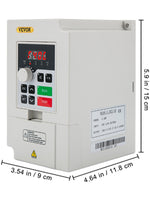 Amocart 2.2/3/4/7.5KW VFD Frequency Inverter 110V/220V 1/3P Input 3P Output Variable Frequency Drive CNC Motor Converter