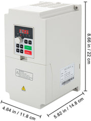 Load image into Gallery viewer, Amocart 2.2/3/4/7.5KW VFD Frequency Inverter 110V/220V1/3P Input 3P Output VariableFrequency Drive CNC Motor Inverter Converter
