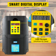 Load image into Gallery viewer, Amocart 2.2/3/4/7.5KW VFD Frequency Inverter 110V/220V1/3P Input 3P Output VariableFrequency Drive CNC Motor Inverter Converter
