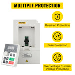 Amocart 2.2/3/4/7.5KW VFD Frequency Inverter 110V/220V 1/3P Input 3P Output Variable Frequency Drive CNC Motor Converter
