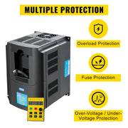Load image into Gallery viewer, Amocart 2.2/3/4/7.5KW VFD Frequency Inverter 110V/220V1/3P Input 3P Output VariableFrequency Drive CNC Motor Inverter Converter
