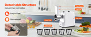 Bild in Galerie-Viewer laden, Amocart Electric Cheese Grater Salad Maker 200W Salad Shooter Electric Vegetable Slicer Shredder Chopper for Fruits with 5 Att
