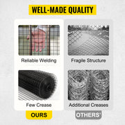 Load image into Gallery viewer, Amocart Welded Wire Fence Vinyl Coated Chicken Rabbit Mesh 1"x1" 16 Gauge 24"x50'/24"x100'/36"x50' Black Hardware Cloth &amp; Mesh
