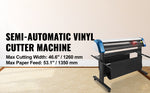 Amocart 53"/34"/28"4MB Semi-Automatic Cutter Vinyl Cutting Plotter Machine Laser Positioning 3 Interface W/ SIGNMASTER Software