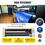 Bild in Galerie-Viewer laden, Amocart 28Inch Vinyl Cutter/Plotter Sign Cutting Machine Software 3 Blades Backlight LCD Display White SIGNMASTER Software
