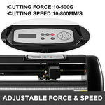 Amocart 34 Inch Vinyl Cutting Plotter Cutter Machine with 3 Blades SIGNMASTER Software Kit for Sign/Drawing/Decoration/Sticker