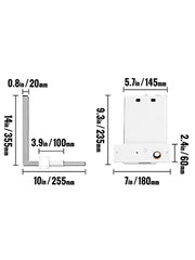 Charger l'image dans la visionneuse de galerie, Amocart Murphy Wall Bed Hardware Kit Spring Mechanism Horizontal Stainless queen Size With 2 Steady Bed Legs Quick Set Up White
