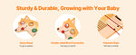 Amocart Puppy Kids Wall Busy Panels 12 Activities Board Montessori Sensory Learning Activity Center for Children Playroom Toys