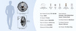 SucceBuy 4 Sizes Wall-Mount Misting Fan 3-speed IP44 Oscillating Wall Fan Max. 9500 CFM Wall Mounted Fan for Home Summer