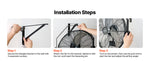 Amocart Wall Mount Fan 18/20 in Wall Mounted Hanging Fan with IP44-rated Protection 3-Speed Long Airflow Distance for Industry