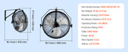 Charger l'image dans la visionneuse de galerie, SucceBuy Ventilateur mural industriel haute vitesse Ventilateur mural étanche avec pales en aluminium pour atelier, entrepôt, serre
