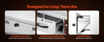 SucceBuy Commercial Electric Drawer Warmer Single-Drawer Stainless Steel Built-in Installation Drawer Cabinet for Restaurant