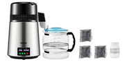 Charger l'image dans la visionneuse de galerie, SucceBuy 4L Water Distiller Purifier Filter 1 L/H Distilling Speed Dispenser Drinking Bottle Softener Touch Screen Home Use
