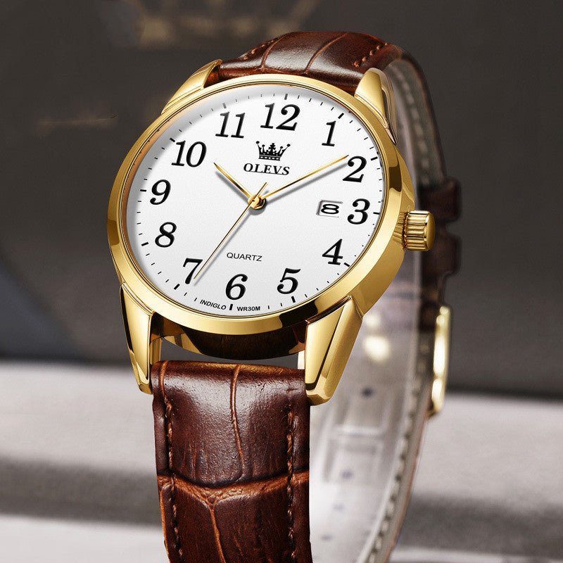 Waterproof Quartz Watch Digital Scale Simple Men - AMOCARTd20125cf9e9c302cfeb83c72fcf26898