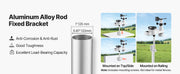 Charger l'image dans la visionneuse de galerie, Amocart 5-in-1 Solar Powered Wi-Fi Weather Station for Weather Forecast, Wind Speed Direction, Temperature, Humidity, Rainfall
