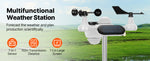Amocart 7-in-1 Wireless Weather Station 7.5in Large Color Display Digital Home Weather Station for Forecast Data, Alarm, Alerts