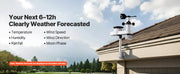 Load image into Gallery viewer, Amocart 5-in-1 Wireless Weather Station 7.5-Inch VA Display Solar Powered Outdoor Sensor, Rain Gauge&amp;Weather Forecast, No WiFi
