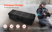 Charger l'image dans la visionneuse de galerie, SucceBuy IP67 Étui rigide résistant aux intempéries, étui de protection robuste avec mousse prédécoupée et poignées pour voyage, chasse, militaire, caméras
