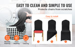 Amocart 50PCS Spandex Chair Cover for Wedding Party Universal Fitted Chair Cover Removable Washable Protective Slipcovers