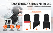 Bild in Galerie-Viewer laden, Amocart 50PCS Spandex Chair Cover for Wedding Party Universal Fitted Chair Cover Removable Washable Protective Slipcovers
