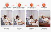 Load image into Gallery viewer, Amocart Bed Wedge Pillow 3 Pcs Adjustable Orthopedic Bed Wedge Set Post Surgery Pillow for Acid Reflux Back Pain Snoring Relief
