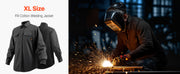 Load image into Gallery viewer, Amocart Flame Resistant Welding Jacket 7oz. FR Shirts for Men Machine Washable Cotton Heat-Resistant Welding Shirt - XL Size
