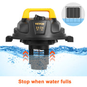 Bild in Galerie-Viewer laden, Amocart Wet Dry Vac 2.6 Gallon 2.5 Peak HP 3 in 1 Portable Shop Vacuum with Blowing Function  Attachment Storage for Floor
