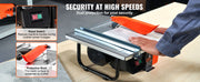 Load image into Gallery viewer, SucceBuy Wet Tile Saw 7-inch 65Mn Steel Blade 3500 RPM Induction Motor Tile Cutter Wet Saw Water Reservoir 0-45 Degrees Angle
