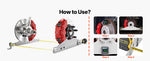 Amocart Wheel Alignment Tool Heavy Duty Toe & Camber Alignment Plates with Digital Angle Finder for Home Use Fits Car Truck SUV
